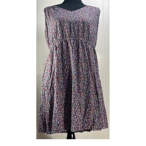 Old Navy Petite Dress Floral Print Sleeveless Casual Summer Cute Comfy